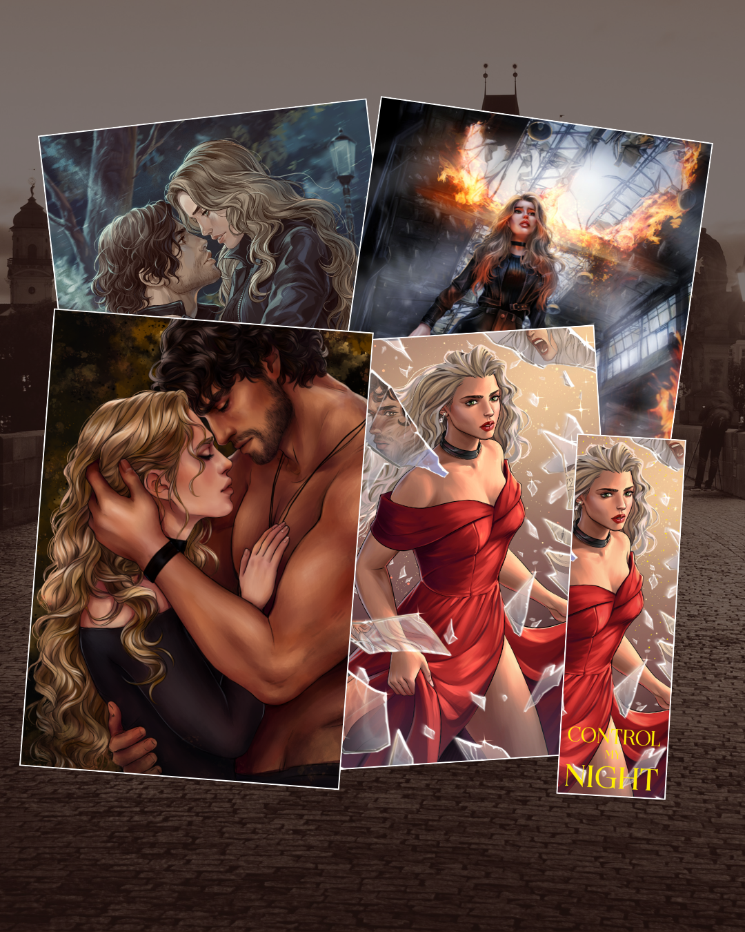 Control My Night Art + Bookmark Pack | Set of 5